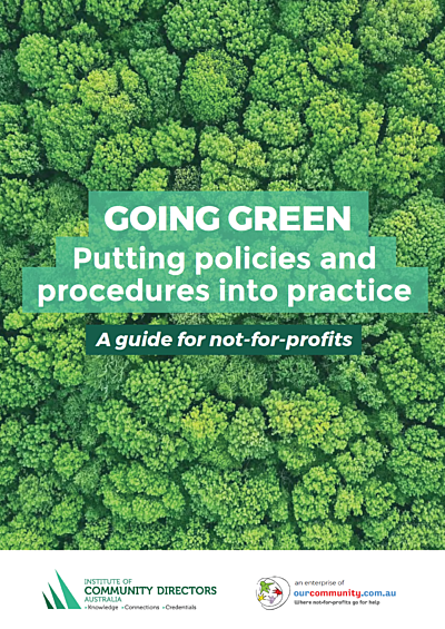 Going Green Advice Guide Cover