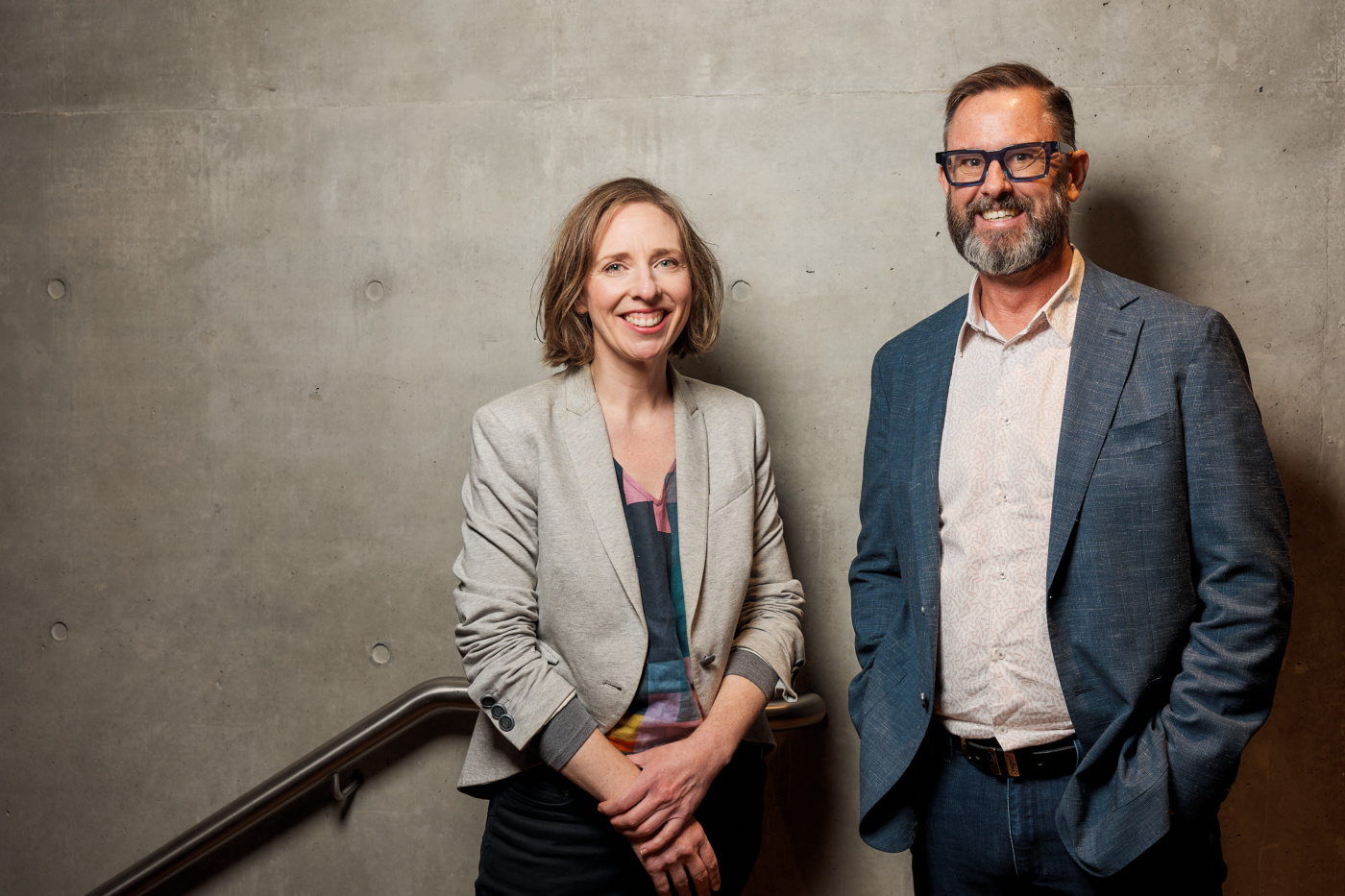 Jon Bisset with Jo Curtin CEO of the Community Broadcasting Foundation CBF The Roadmap 2033 project was led jointly by the CBF and CBAA
