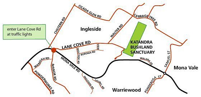 Katandra map