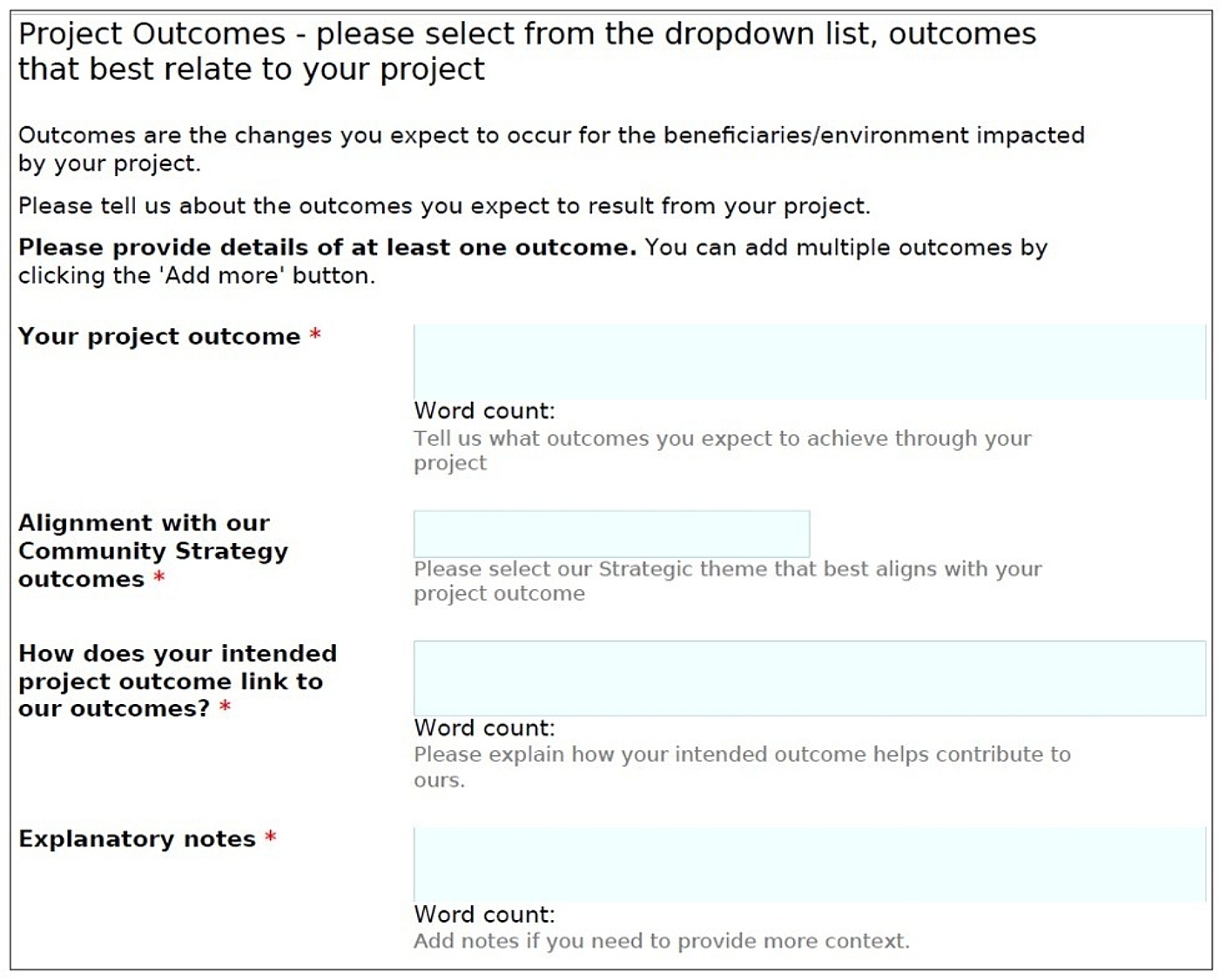 Form screenshot